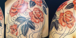 001e   Blumen   Tattoo Hamburg Skinworxx